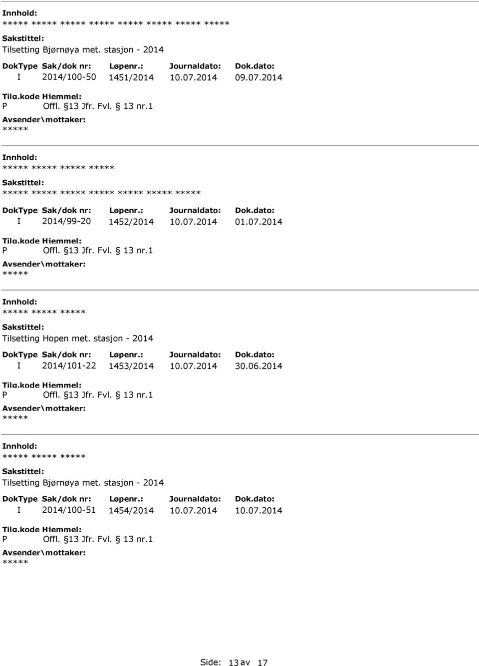 01.07.2014 Tilsetting Hopen met.