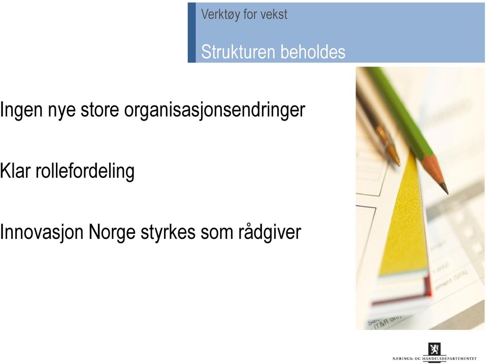 organisasjonsendringer Klar