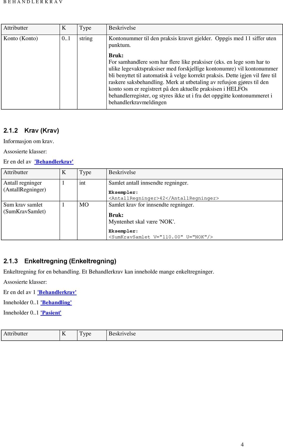 Merk at utbetaling av refusjon gjøres til den konto som er registrert på den aktuelle praksisen i HELFOs behandlerregister, og styres ikke ut i fra det oppgitte kontonummeret i behandlerkravmeldingen