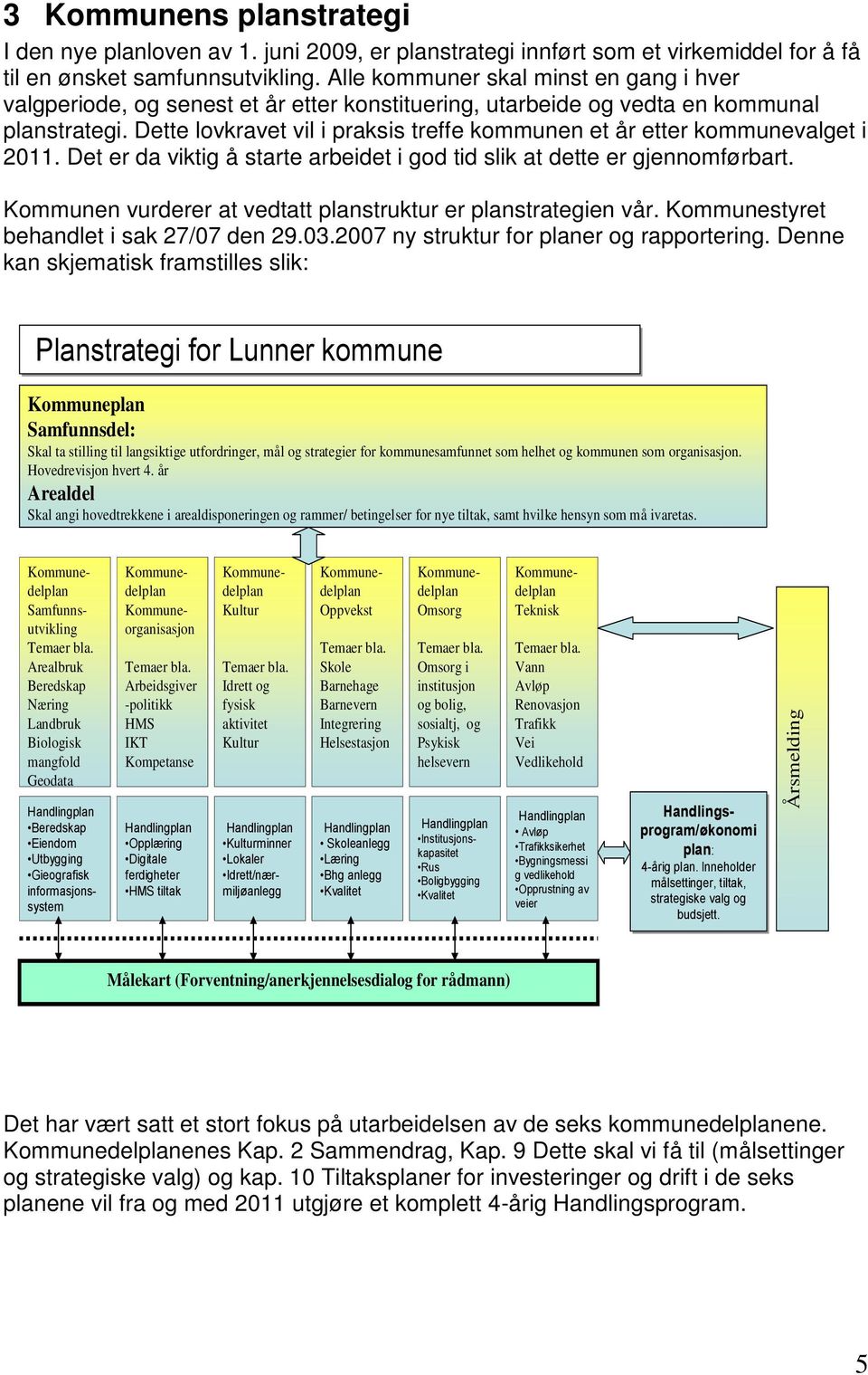 Dette lovkravet vil i praksis treffe kommunen et år etter kommunevalget i 2011. Det er da viktig å starte arbeidet i god tid slik at dette er gjennomførbart.