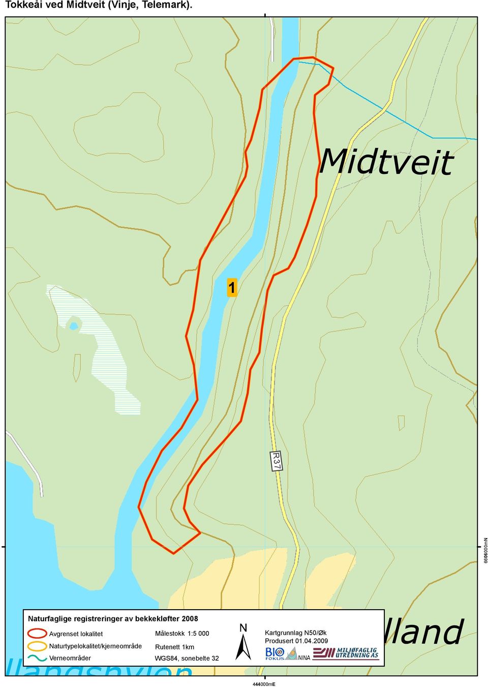 Avgrenset lokalitet 562 Naturtypelokalitet/kjerneområde Hyllandshylen