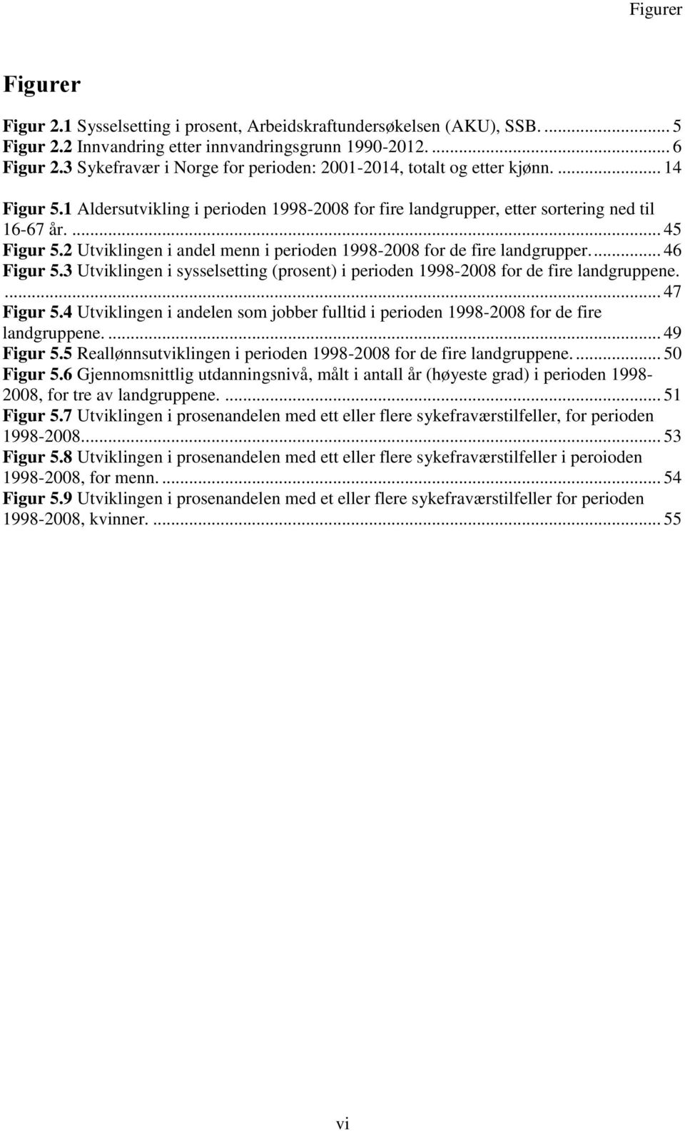 2 Utviklingen i andel menn i perioden 1998-2008 for de fire landgrupper.... 46 Figur 5.3 Utviklingen i sysselsetting (prosent) i perioden 1998-2008 for de fire landgruppene.... 47 Figur 5.