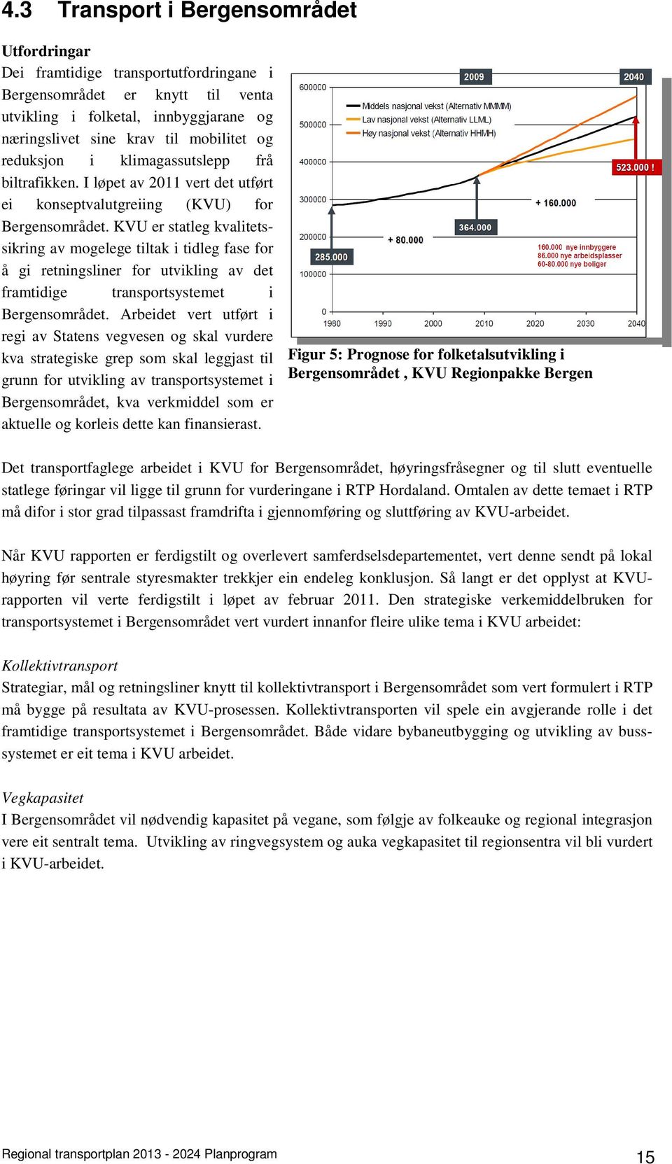 KVU er statleg kvalitetssikring av mogelege tiltak i tidleg fase for å gi retningsliner for utvikling av det framtidige transportsystemet i Bergensområdet.