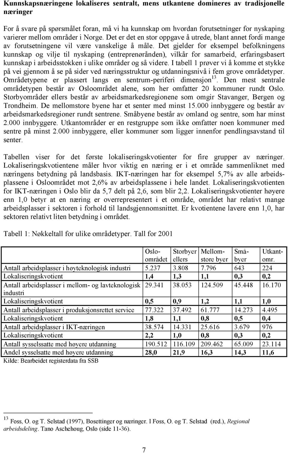 Det gjelder for eksempel befolkningens kunnskap og vilje til nyskaping (entreprenørånden), vilkår for samarbeid, erfaringsbasert kunnskap i arbeidsstokken i ulike områder og så videre.