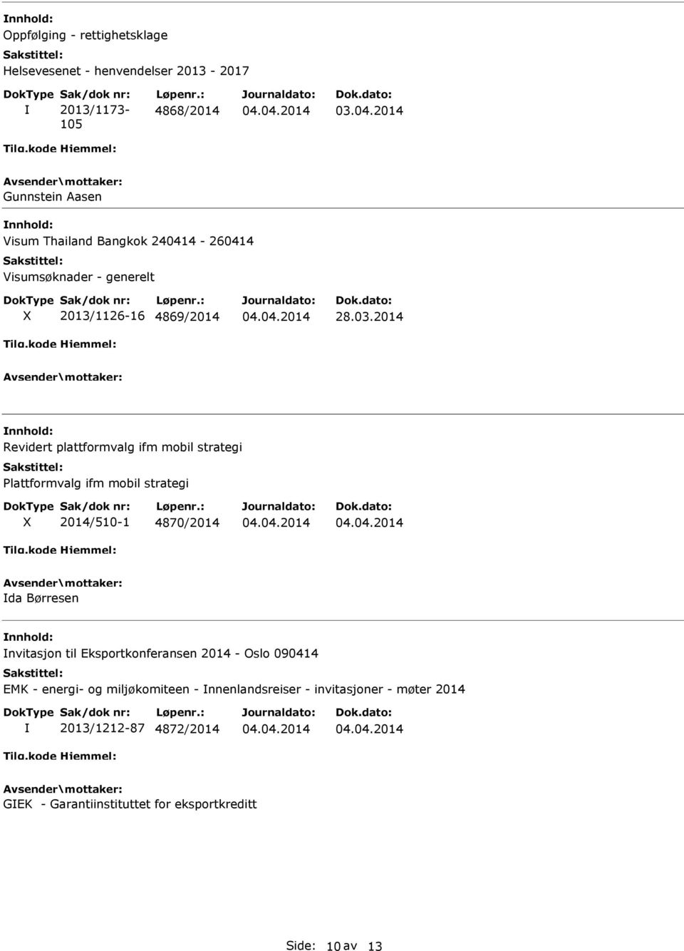 2014 Revidert plattformvalg ifm mobil strategi Plattformvalg ifm mobil strategi 2014/510-1 4870/2014 da Børresen nvitasjon til