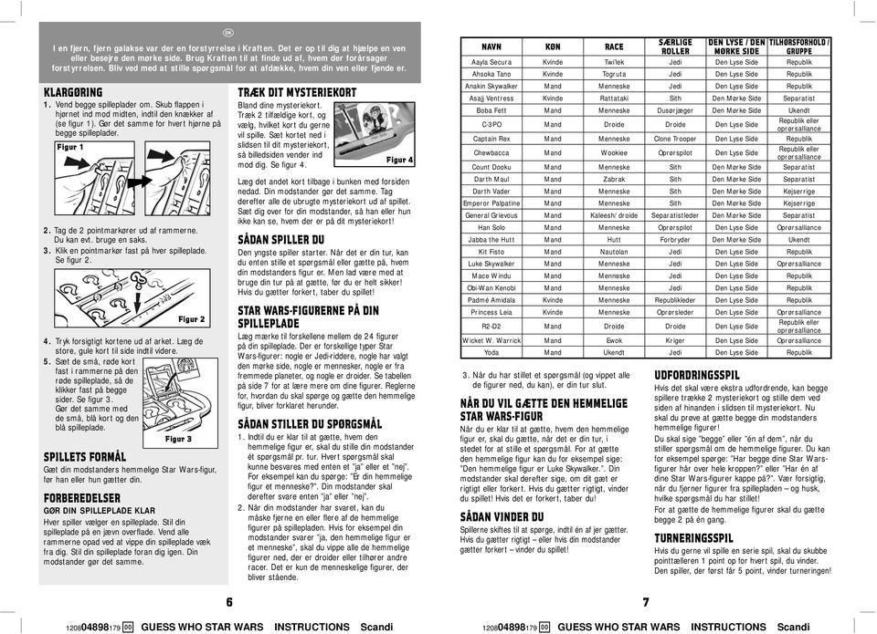 Læg de store, gule kort til side indtil videre. 5. Sæt de små, røde kort fast i rammerne på den røde spilleplade, så de klikker fast på begge sider. Se figur 3.