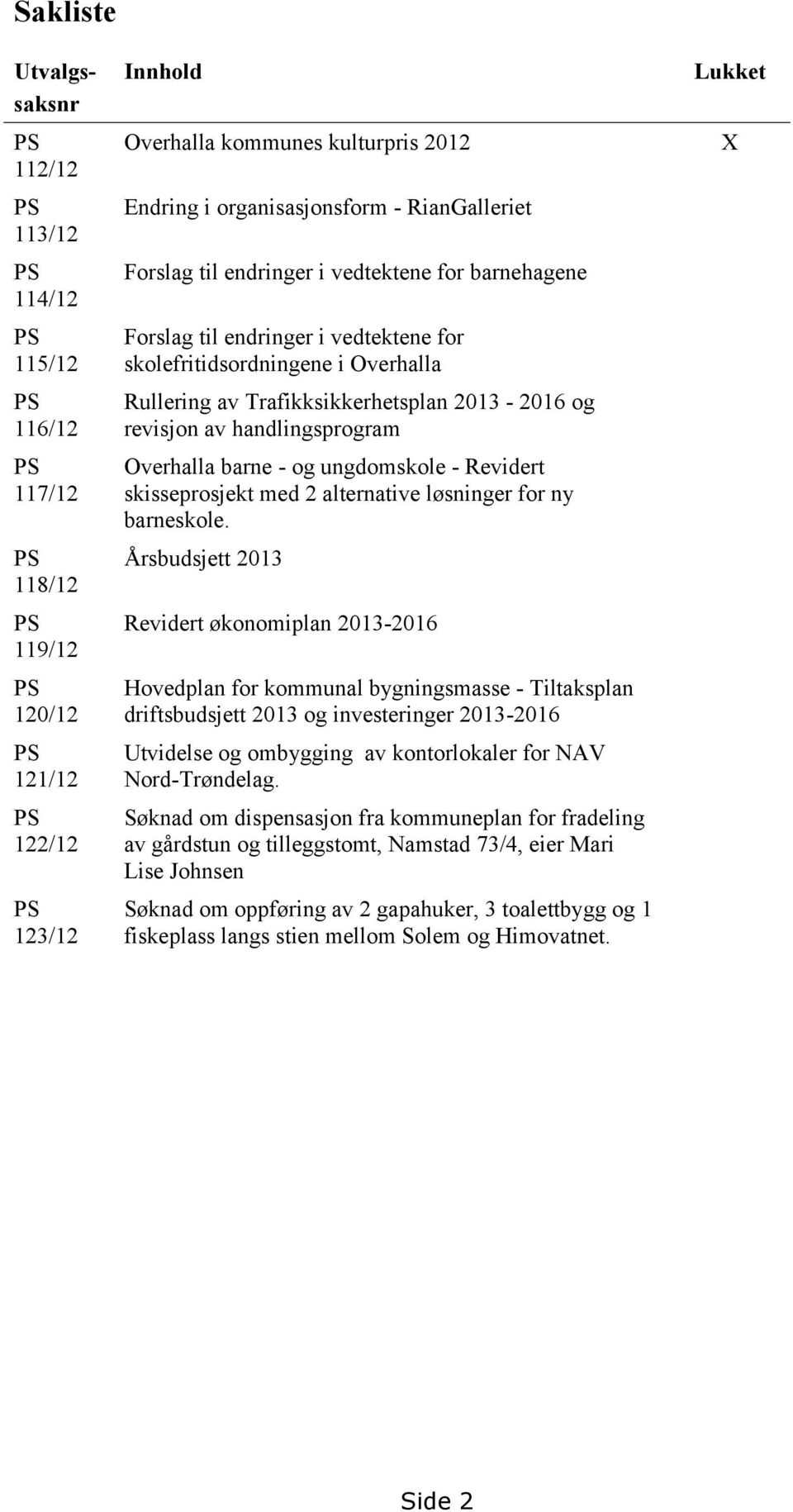 2013-2016 og revisjon av handlingsprogram Overhalla barne - og ungdomskole - Revidert skisseprosjekt med 2 alternative løsninger for ny barneskole.