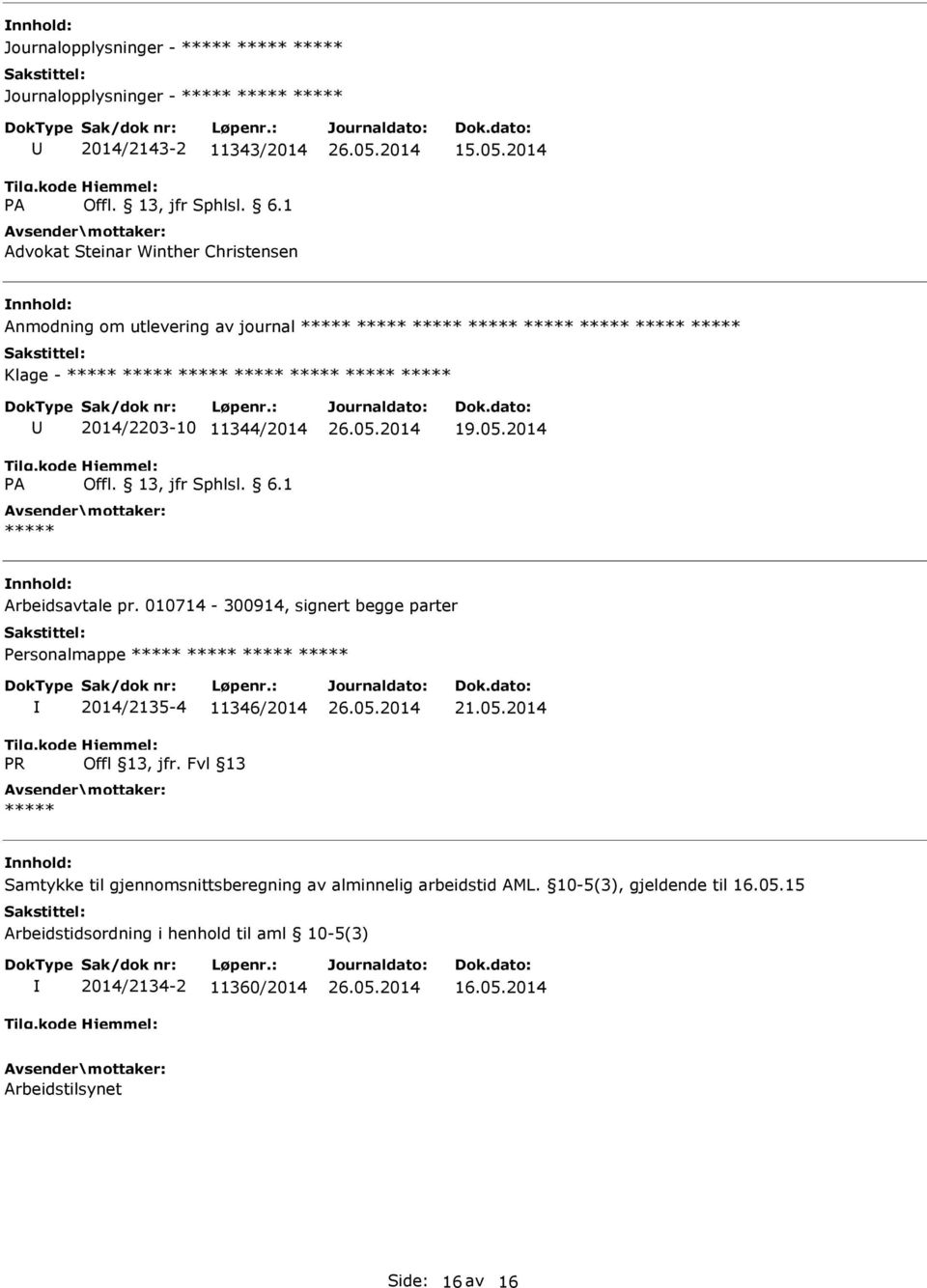 010714-300914, signert begge parter ersonalmappe R 2014/2135-4 11346/2014 Offl 13, jfr. Fvl 13 21.05.