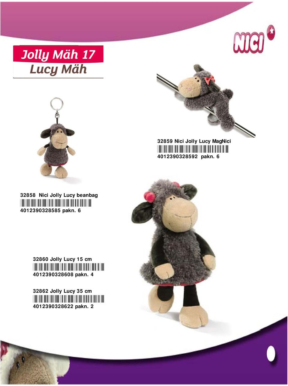 pakn. 6 32860 Jolly Lucy 15 cm *4012390328608* 4012390328608