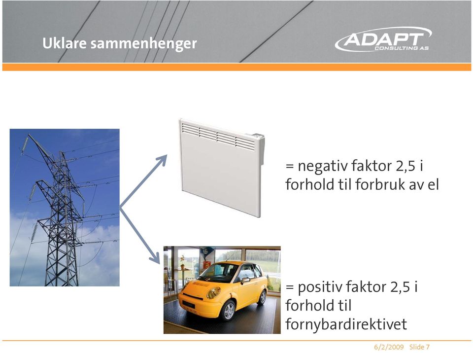 av el = positiv faktor 2,5 i