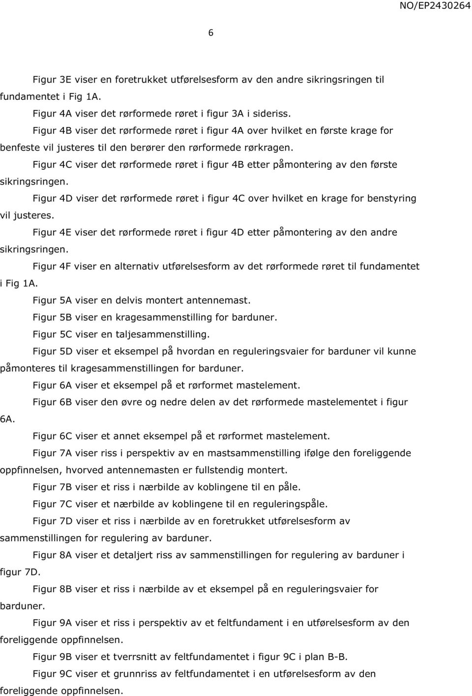 Figur 4C viser det rørformede røret i figur 4B etter påmontering av den første sikringsringen. Figur 4D viser det rørformede røret i figur 4C over hvilket en krage for benstyring vil justeres.