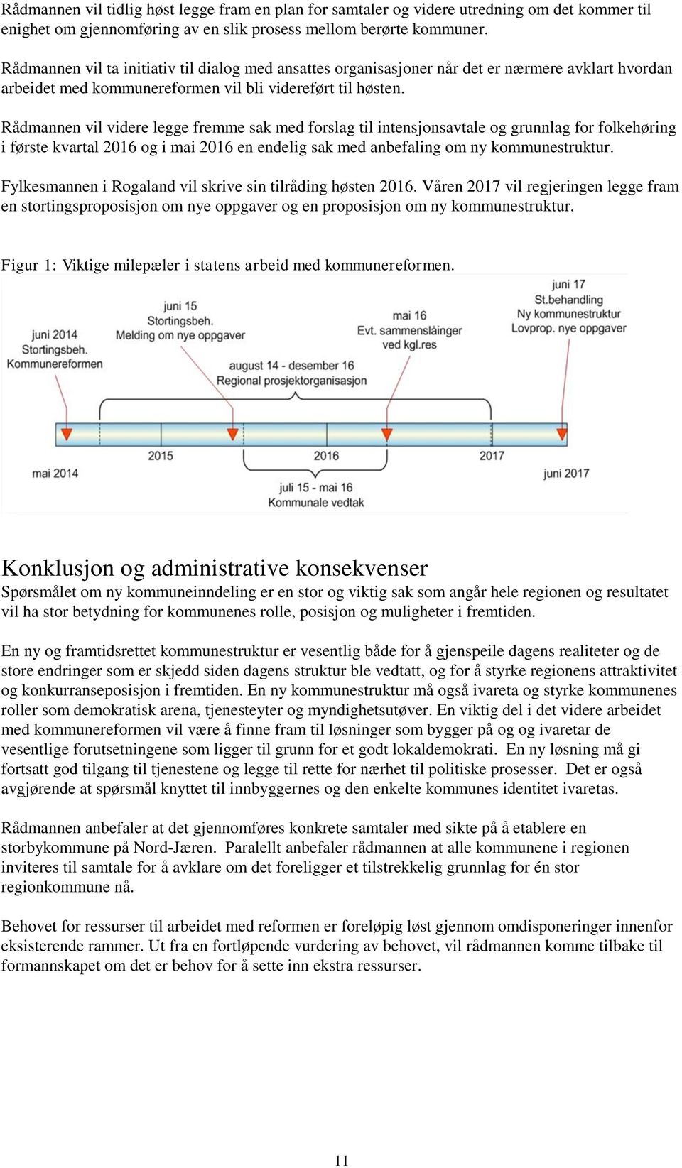Rådmannen vil videre legge fremme sak med forslag til intensjonsavtale og grunnlag for folkehøring i første kvartal 2016 og i mai 2016 en endelig sak med anbefaling om ny kommunestruktur.
