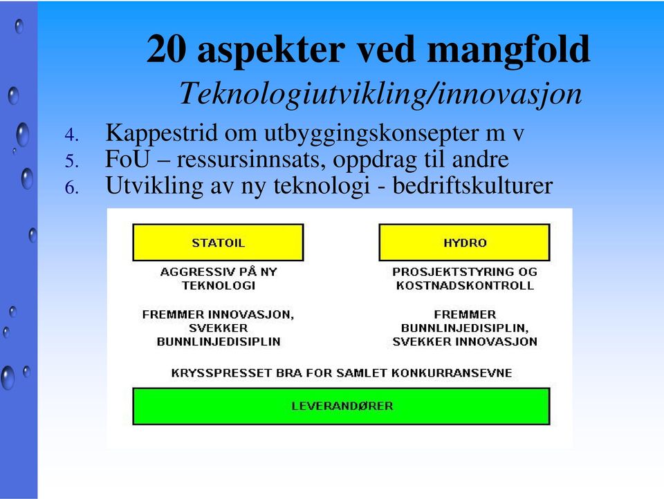 Kappestrid om utbyggingskonsepter m v 5.