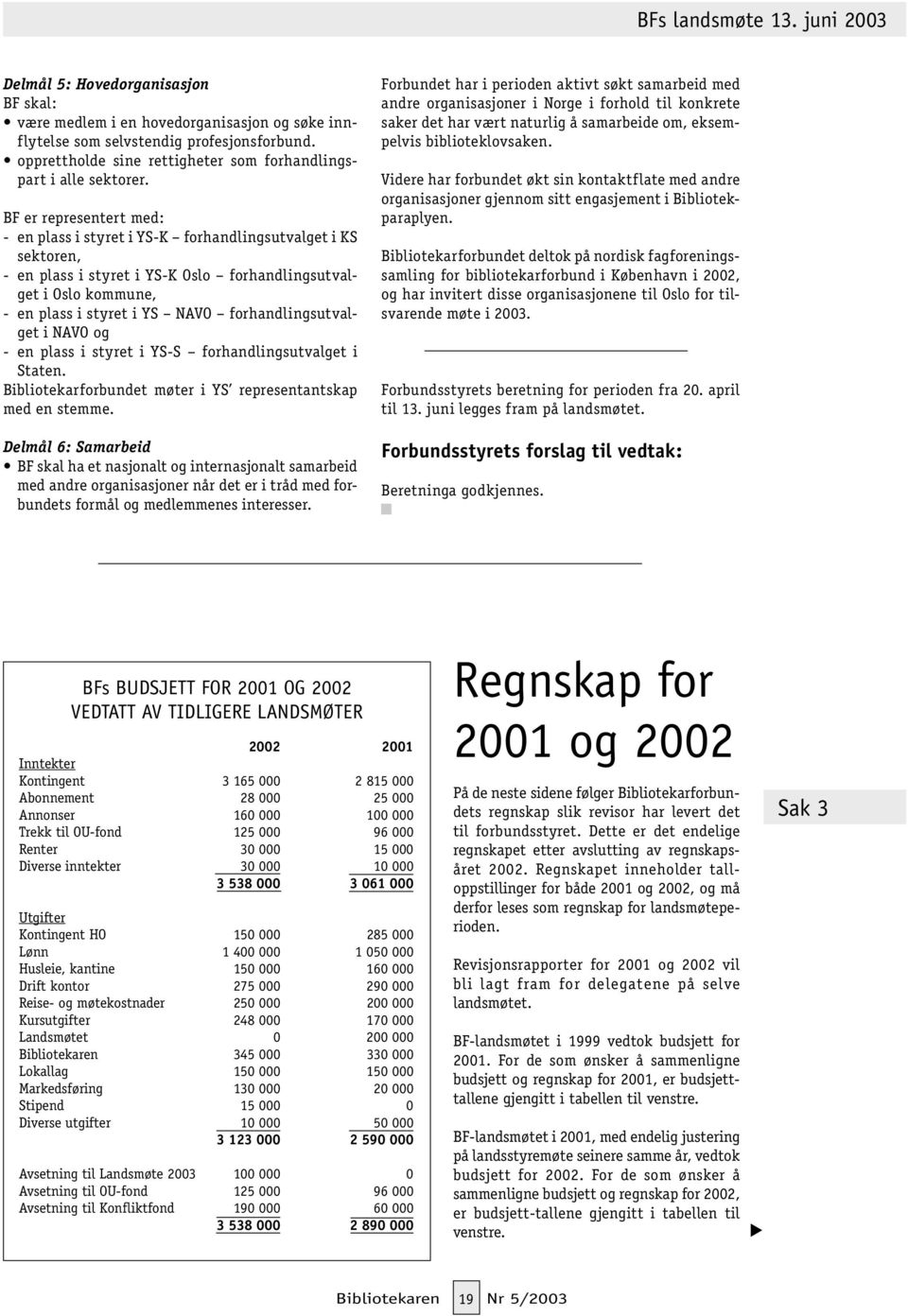 forhandlingsutvalget i NAVO og - en plass i styret i YS-S forhandlingsutvalget i Staten. Bibliotekarforbundet møter i YS representantskap med en stemme.