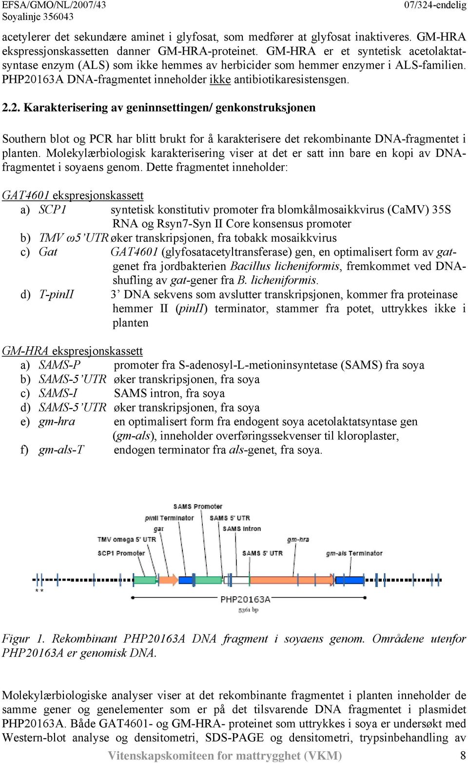 163A DNA-fragmentet inneholder ikke antibiotikaresistensgen. 2.