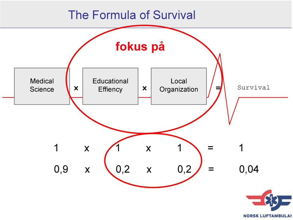 x Effiency x Organization =