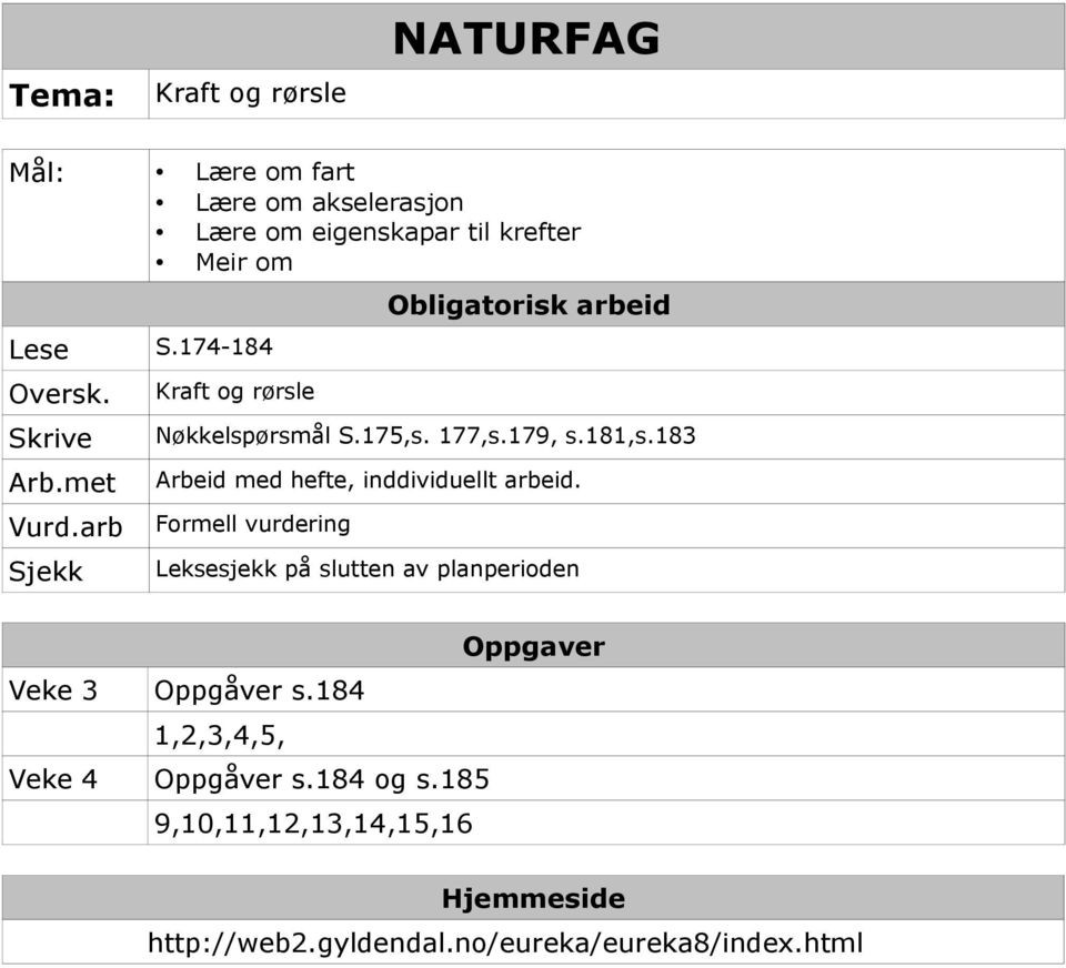 183 Arbeid med hefte, inddividuellt arbeid.