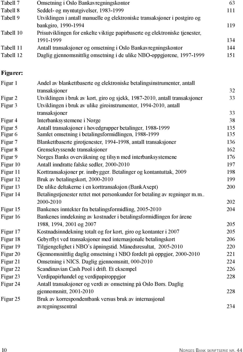 Daglig gjennomsnittlig omsetning i de ulike NBO-oppgjørene, 1997-1999 151 Figurer: Figur 1 Andel av blankettbaserte og elektroniske betalingsinstrumenter, antall transaksjoner 32 Figur 2 Utviklingen