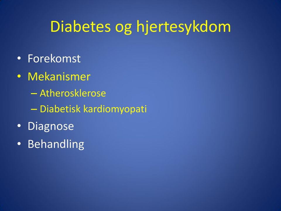 Atherosklerose Diabetisk