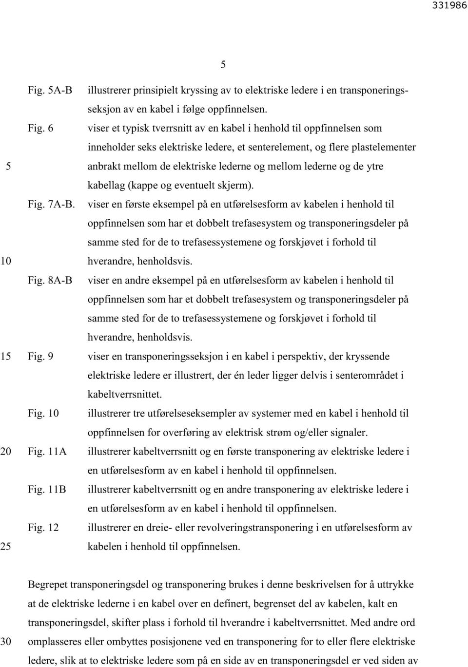 lederne og de ytre kabellag (kappe og eventuelt skjerm).