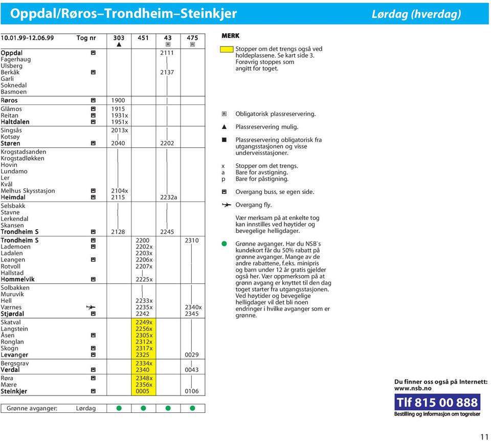 Krogstdløkken Hovin Lundmo Ler Kvål Melhus Skysstsjon l 2104x Heimdl l 2115 2232 Selsbkk Stvne Lerkendl Sknsen Trondheim S l 2128 2245 Trondheim S l 2200 2310 Ldemoen l 2202x Ldlen 2203x Lengen l