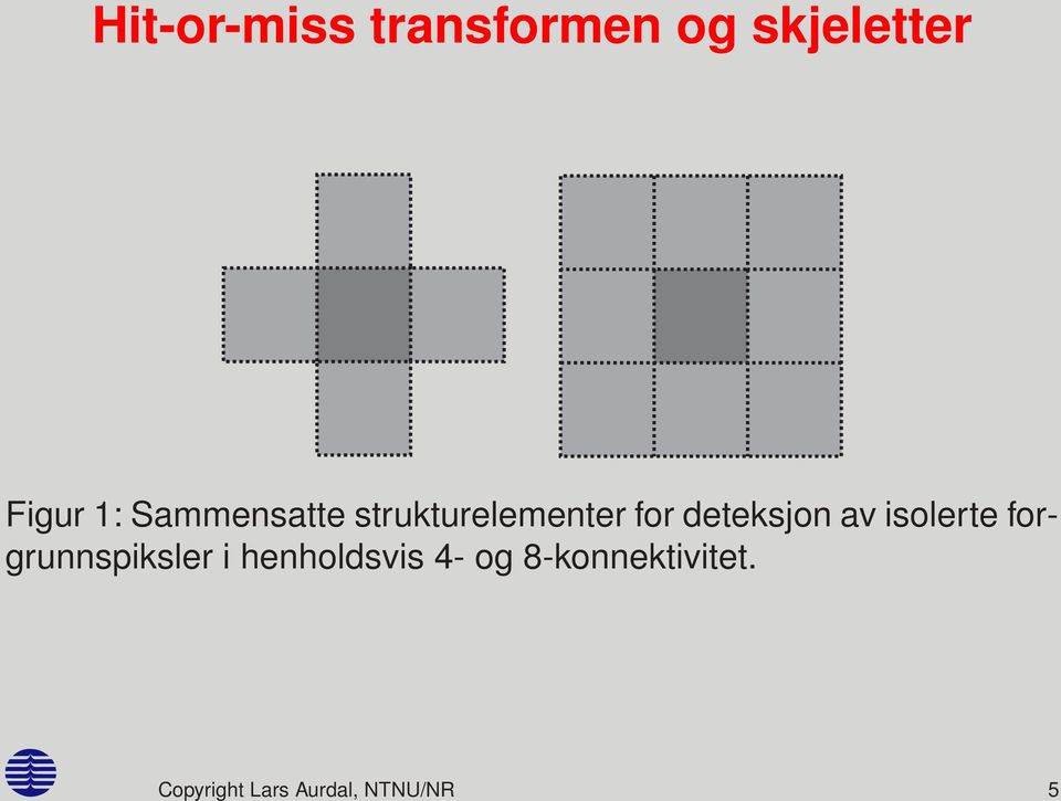 isolerte forgrunnspiksler i