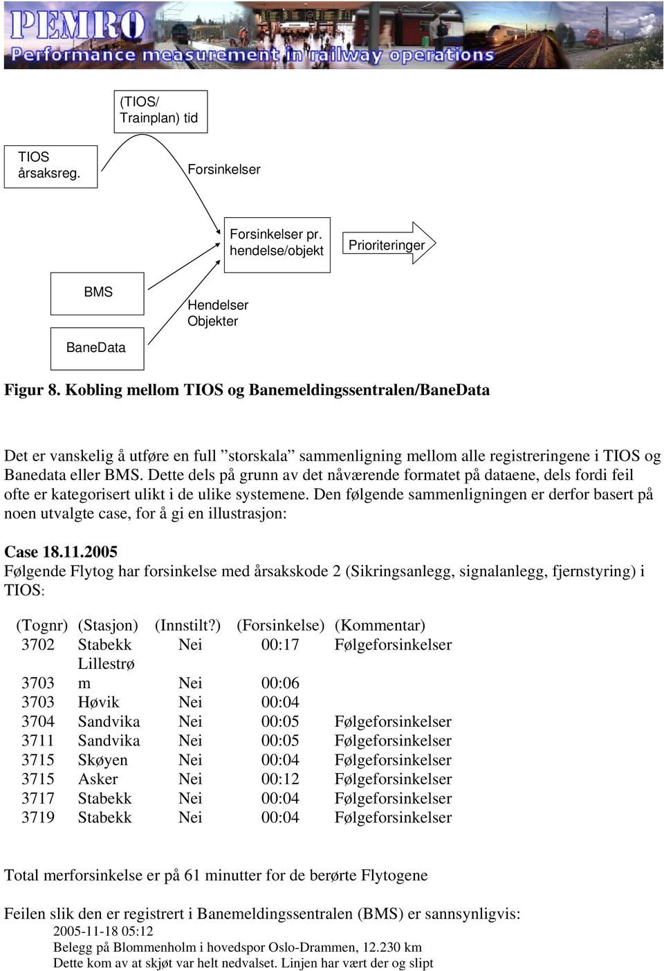 Dette dels på grunn av det nåværende formatet på dataene, dels fordi feil ofte er kategorisert ulikt i de ulike systemene.