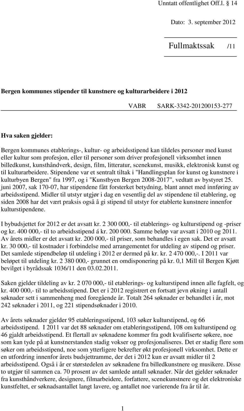 arbeidsstipend kan tildeles personer med kunst eller kultur som profesjon, eller til personer som driver profesjonell virksomhet innen billedkunst, kunsthåndverk, design, film, litteratur,