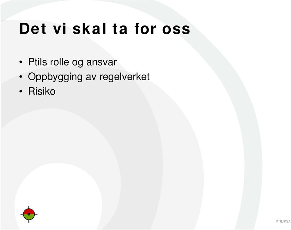 ansvar Oppbygging