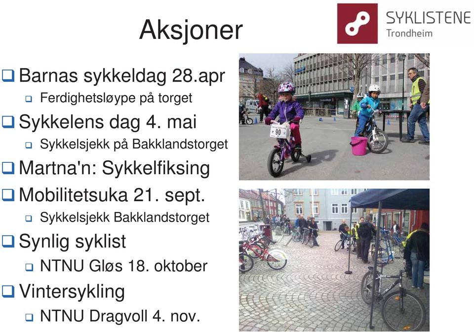 mai Sykkelsjekk på Bakklandstorget Martna'n: Sykkelfiksing