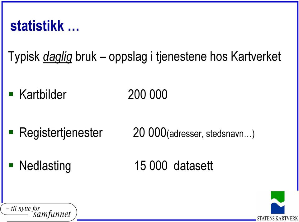 200 000 Registertjenester 20