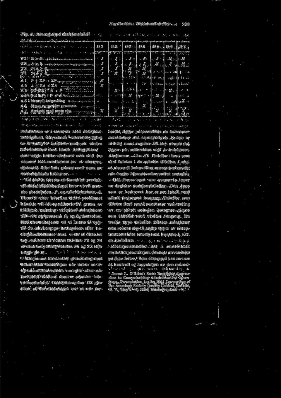 Eksempel pa desisjonstabell D D2 D3 D4 D5 D6 D7 Tl P > T2 A > T 3 P A > Gj T 4 Pi A < G 2 j A P + P -> 2P A 2 A + A -> SA A 3 (SP/2A) A -> P A 4 (SA'SP) P -> A A 6 Stopp og revider grensenc A 7