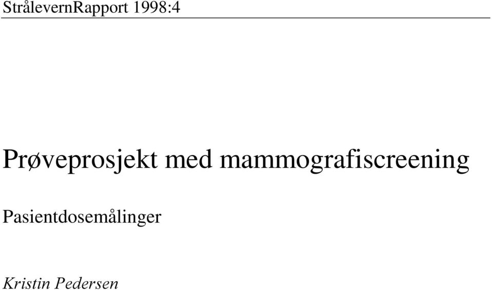 med mammografiscreening