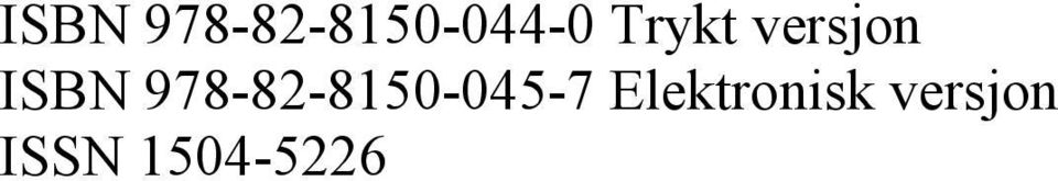 978-82-8150-045-7