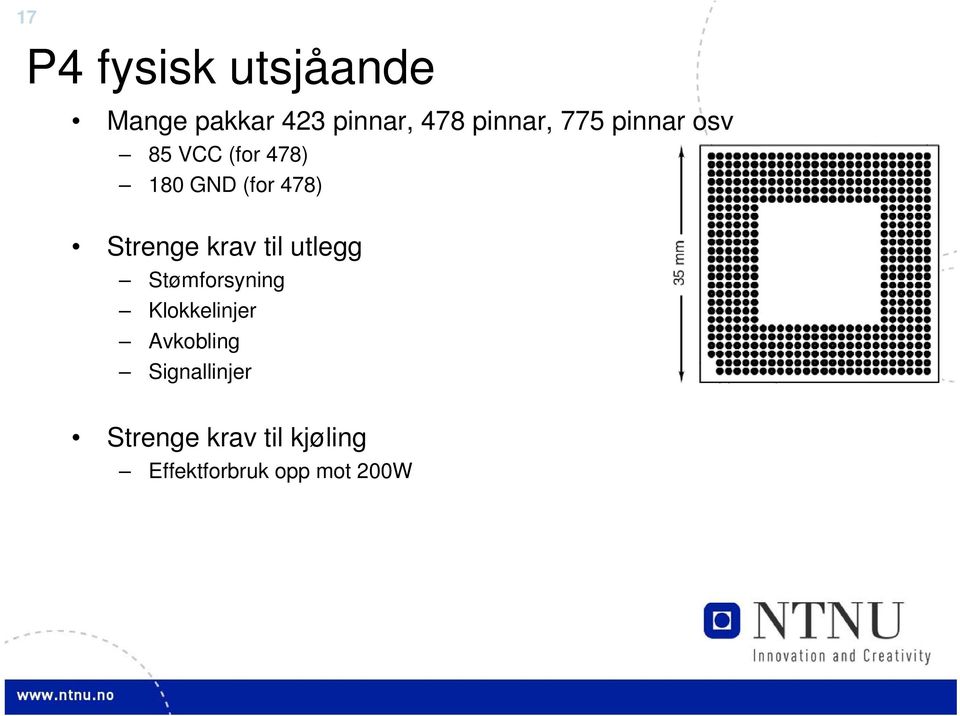 Strenge krav til utlegg Stømforsyning Klokkelinjer