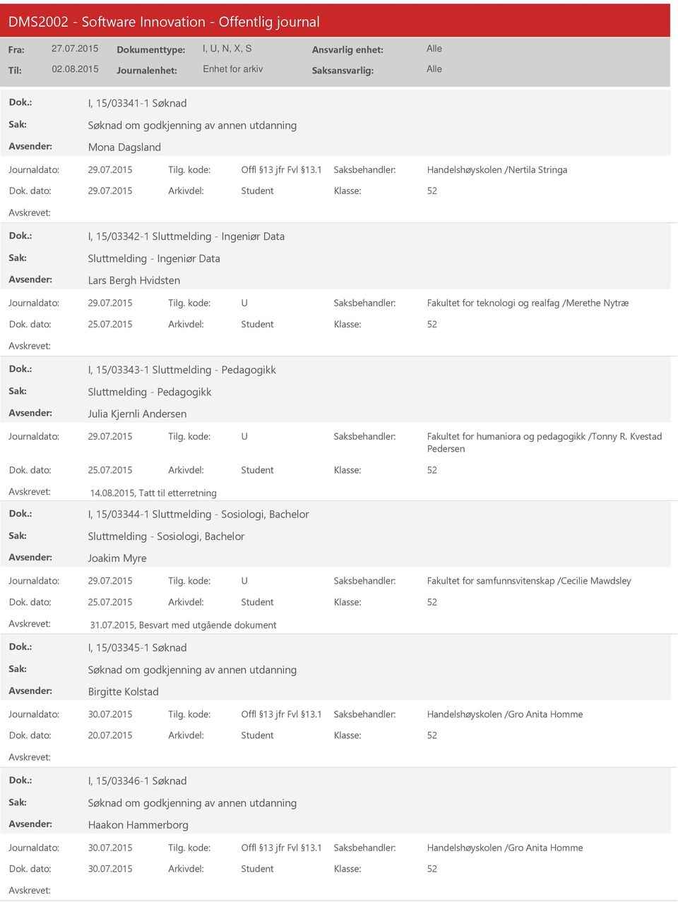 dato: 25.07.2015 Arkivdel: Student 14.08.