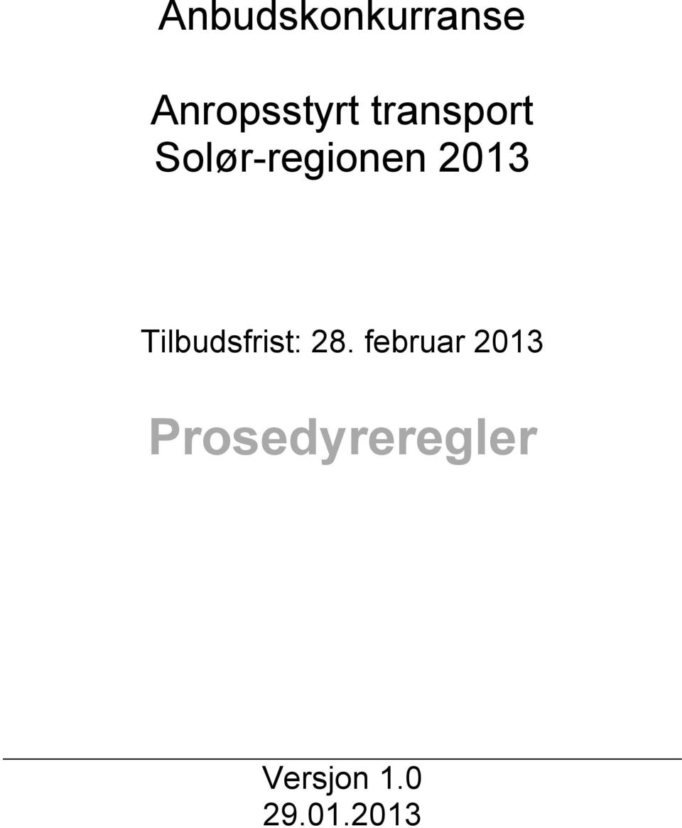 Solør-regionen 2013