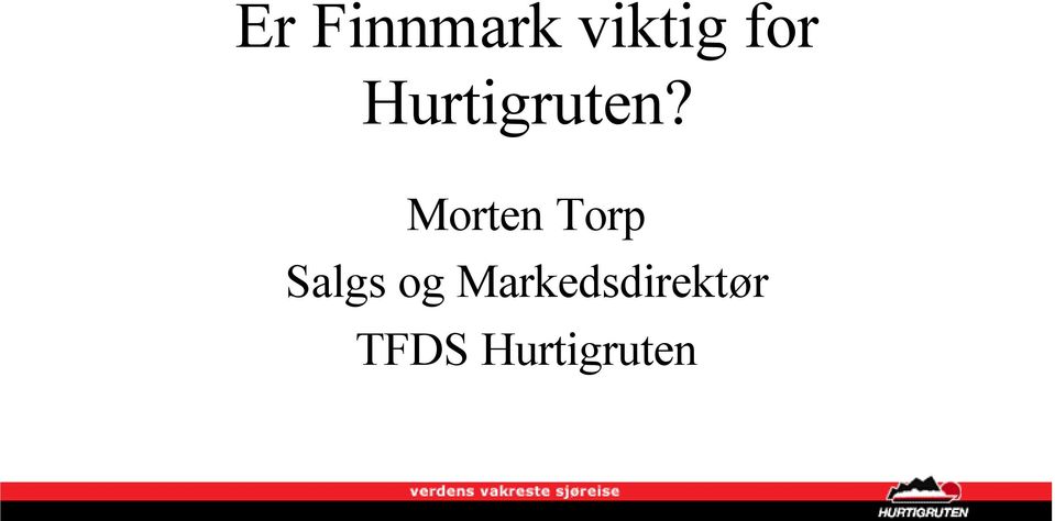 Morten Torp Salgs og