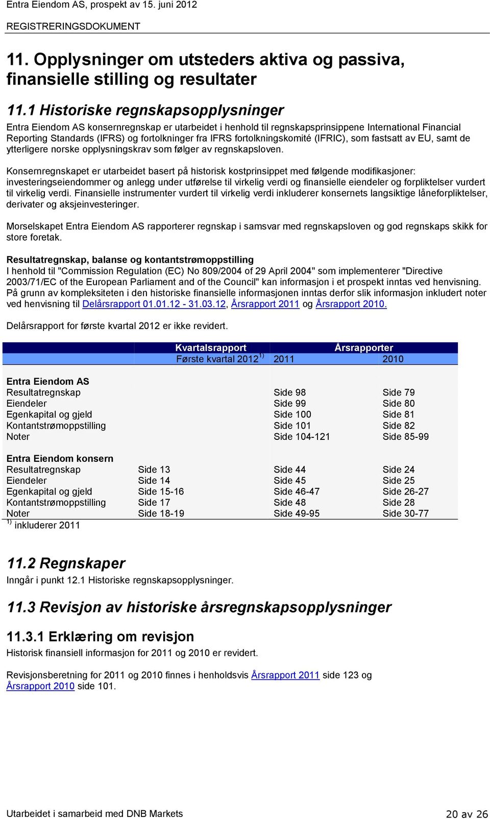 fortolkningskomité (IFRIC), som fastsatt av EU, samt de ytterligere norske opplysningskrav som følger av regnskapsloven.