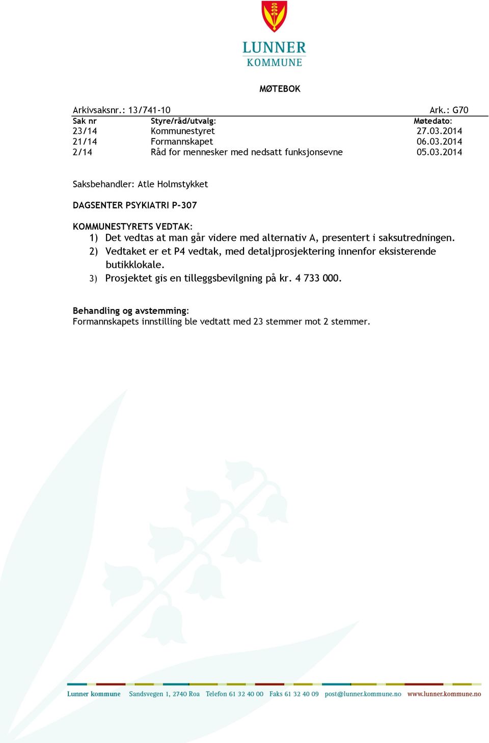 2014 2/14 Råd for mennesker med nedsatt funksjonsevne 05.03.