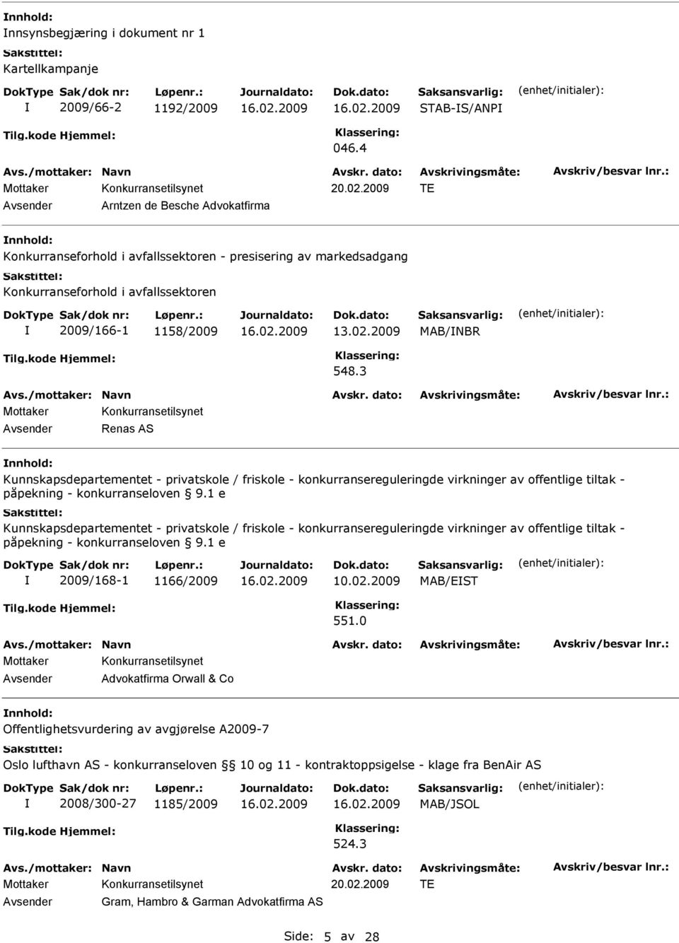 3 Renas AS nnhold: Kunnskapsdepartementet - privatskole / friskole - konkurransereguleringde virkninger av offentlige tiltak - påpekning - konkurranseloven 9.