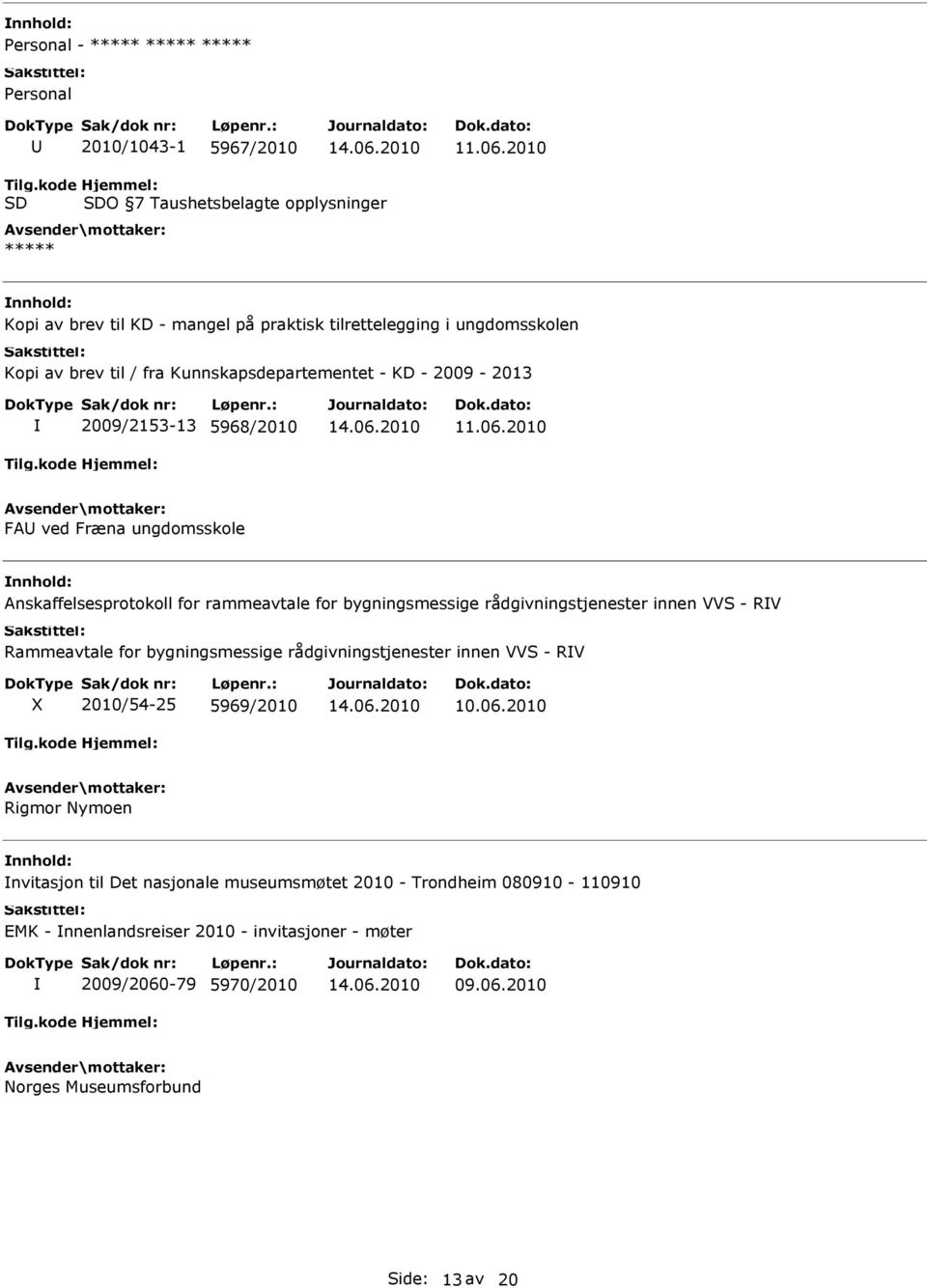 rådgivningstjenester innen VVS - RV Rammeavtale for bygningsmessige rådgivningstjenester innen VVS - RV X 2010/54-25 5969/2010 10.06.