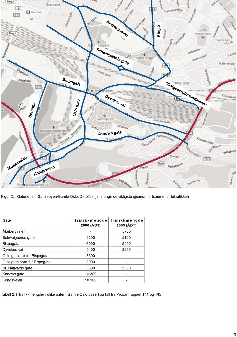 Åkebergveien - 5700 Schweigaards gate 5600 5100 Bispegata 6000 5400 Dyvekes vei 9400 8200 Oslo gate sør for Bispegata 3300 - Oslo