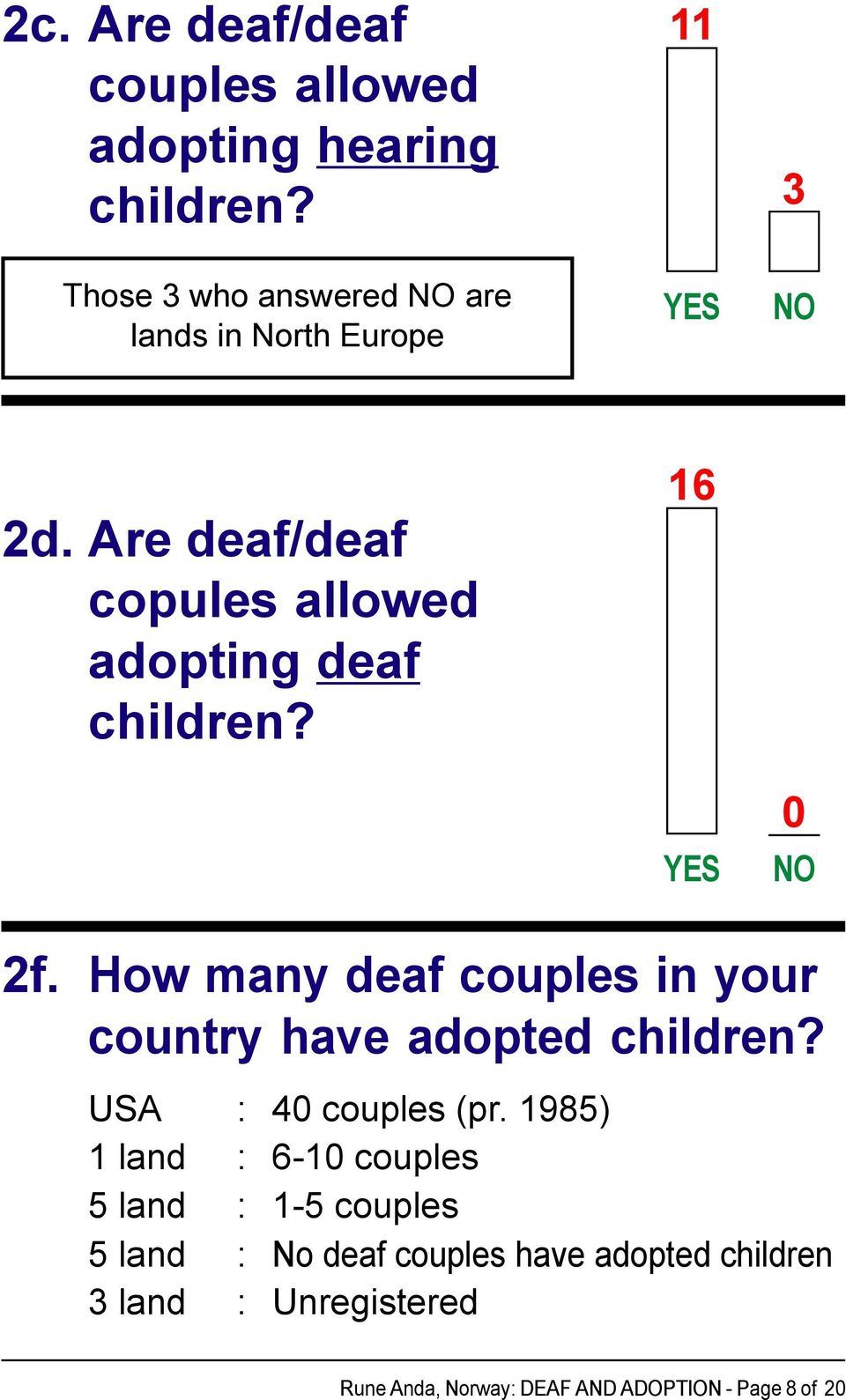 Are deaf/deaf copules allowed adopting deaf children? 16 0 2f.