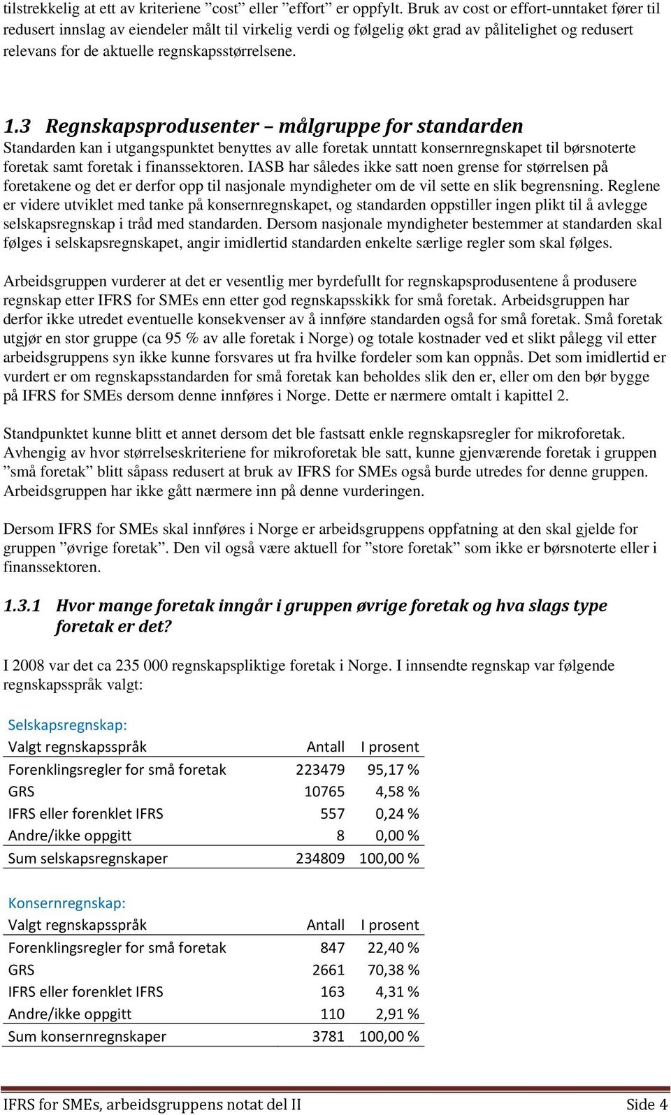 3 Regnskapsprodusenter målgruppe for standarden Standarden kan i utgangspunktet benyttes av alle foretak unntatt konsernregnskapet til børsnoterte foretak samt foretak i finanssektoren.