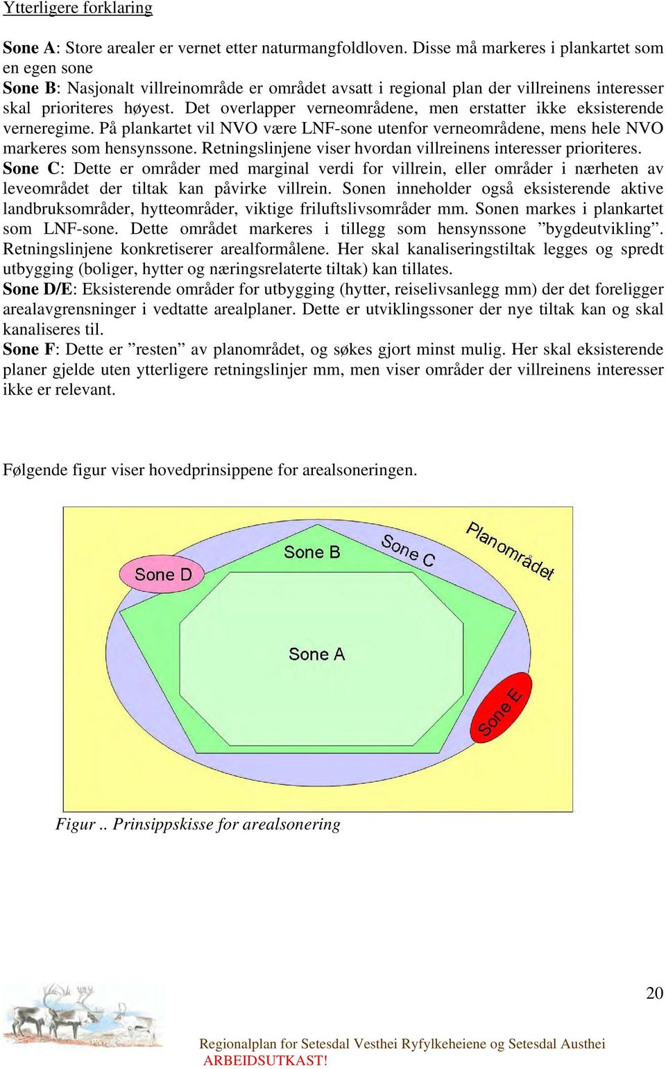 Det overlapper verneområdene, men erstatter ikke eksisterende verneregime. På plankartet vil NVO være LNF-sone utenfor verneområdene, mens hele NVO markeres som hensynssone.