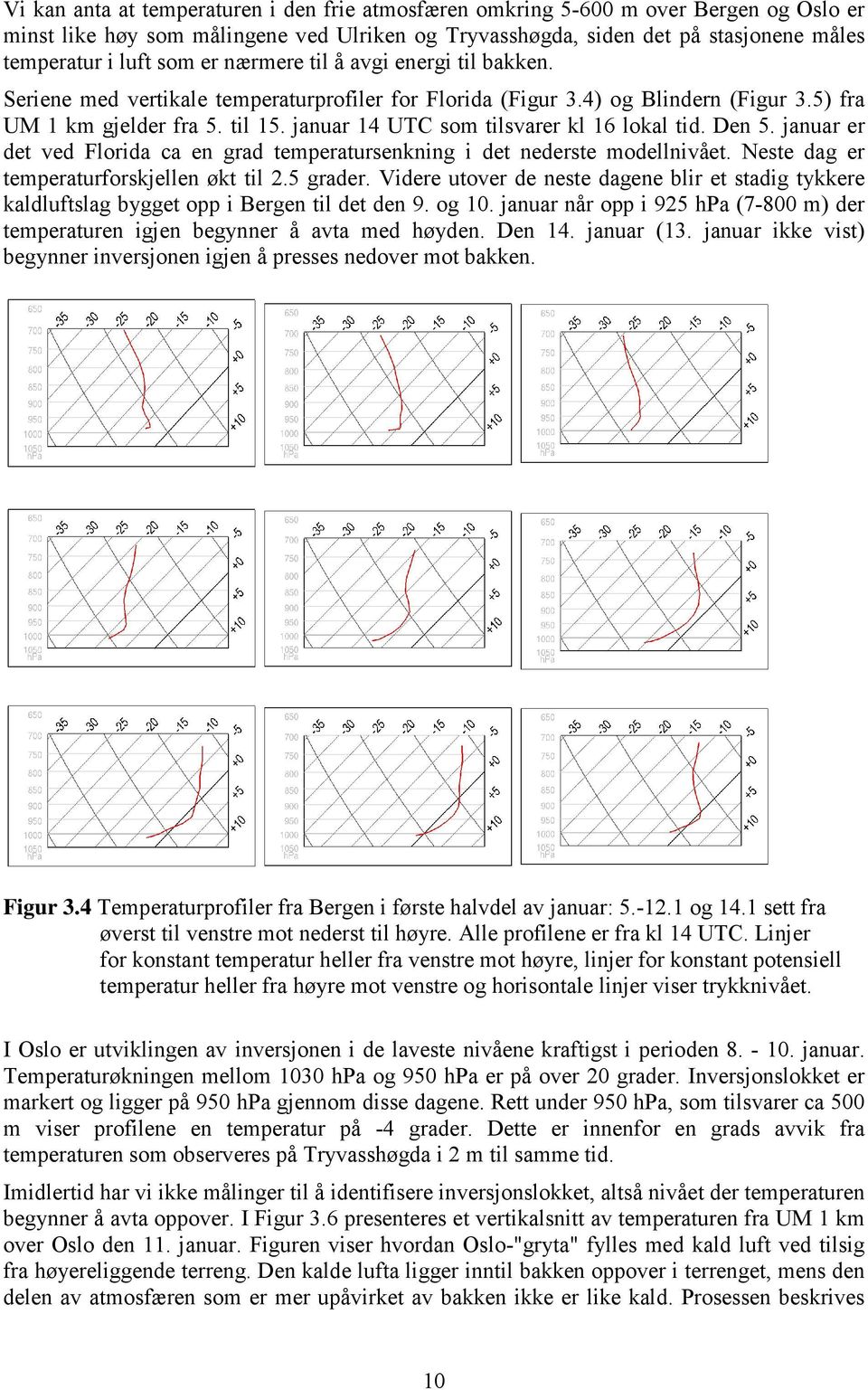 januar 14 UTC som tilsvarer kl 16 lokal tid. Den 5. januar er det ved Florida ca en grad temperatursenkning i det nederste modellnivået. Neste dag er temperaturforskjellen økt til 2.5 grader.