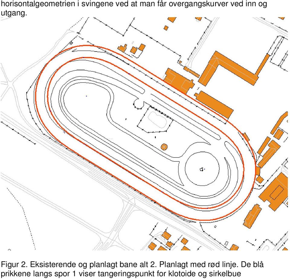 Eksisterende og planlagt bane alt 2.