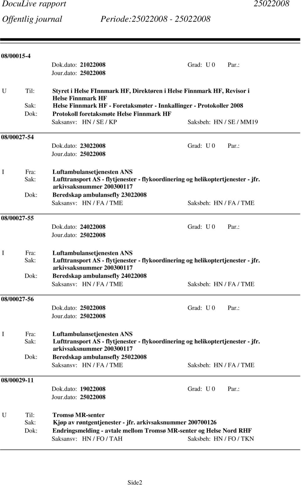 : Luftambulansetjenesten ANS Sak: Lufttransport AS - flytjenester - flykoordinering og helikoptertjenester - jfr.