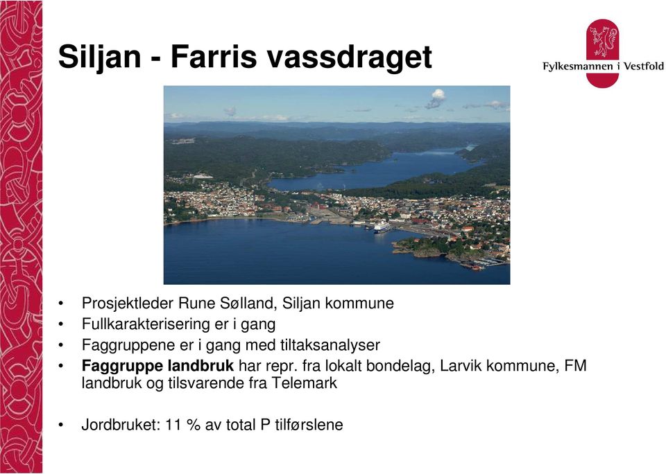 Faggruppe landbruk har repr.